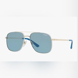 New VogueBlue and white Sunglasses Aviator Style